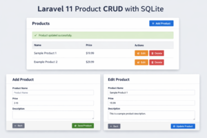 Build a Product CRUD in Laravel 11 (SQLite)